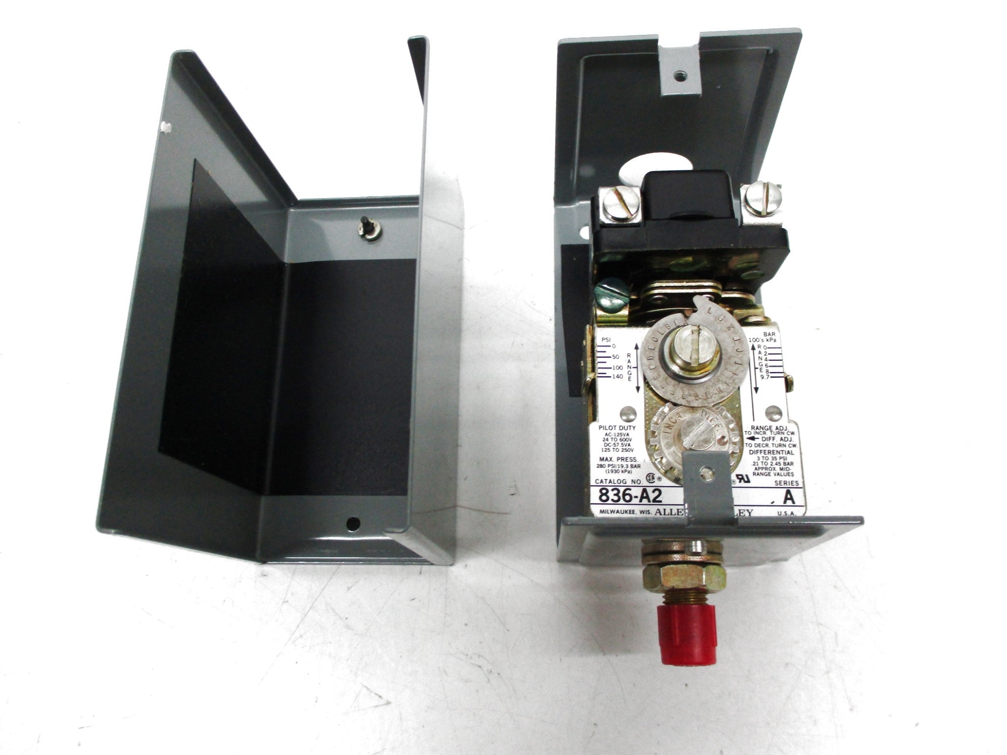 INDUSTRIAL SPARE PART 836-A2A SER. A 600VAC 6-140PSI (BR/YL) NSMP