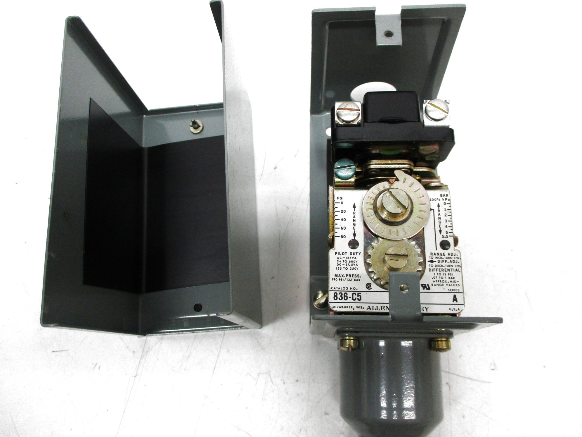 INDUSTRIAL SPARE PART 836-C5A SER. A 24-600VAC 0-80PSI (BR/YL) NSMP