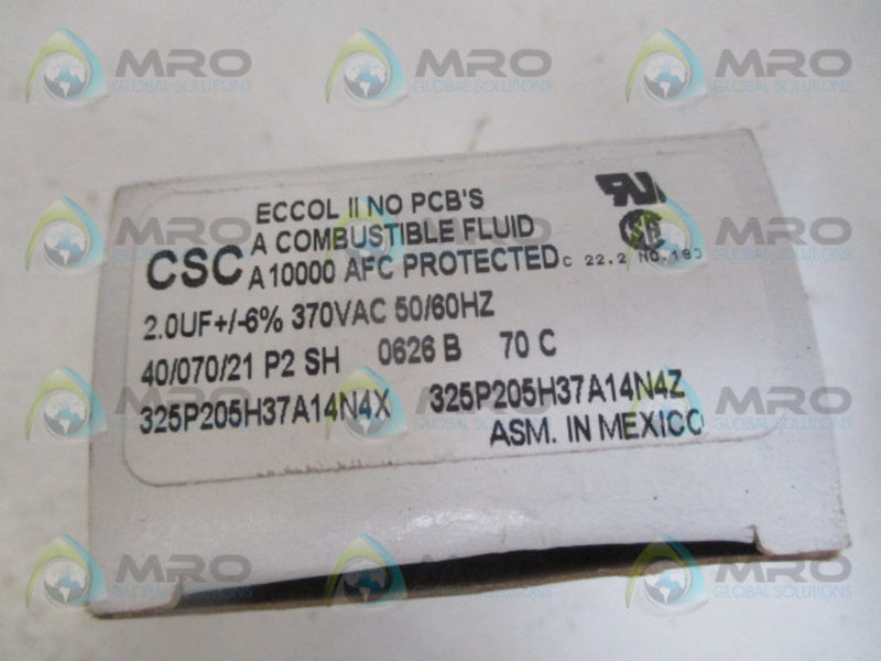 CSC 325P205H37A14N4X CAPACITOR 370VAC NSMP