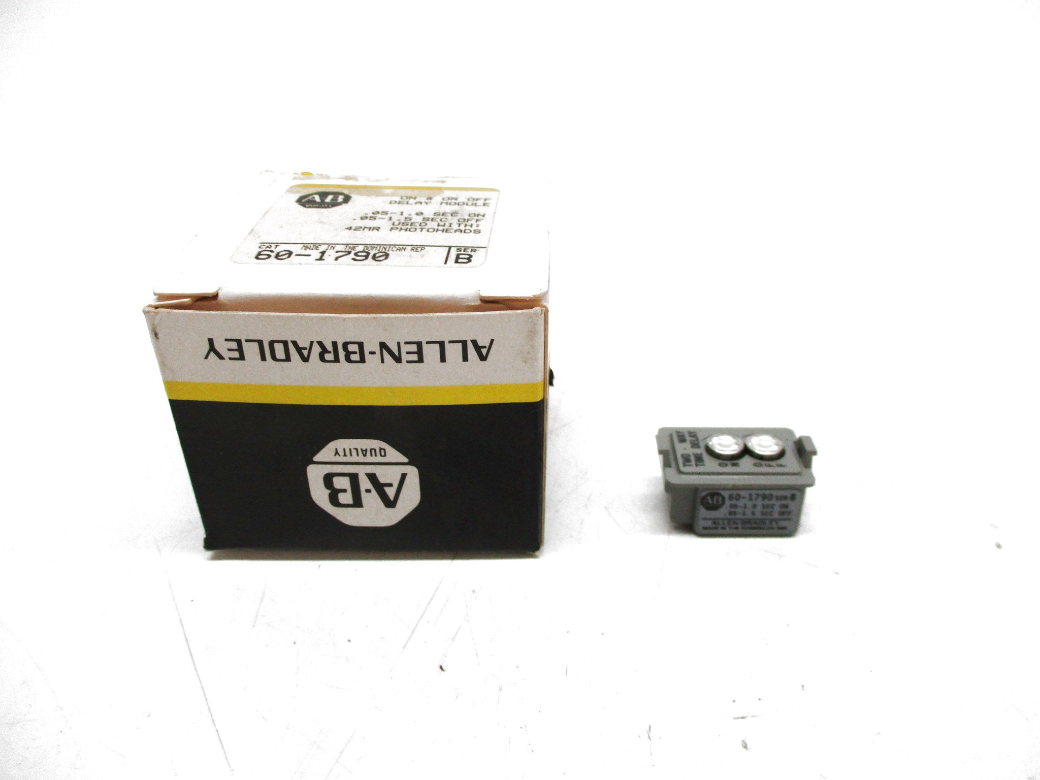 ALLEN BRADLEY 60-1790 SER. B .05-1.0/.05-1.5S (BK/YL) NSMP