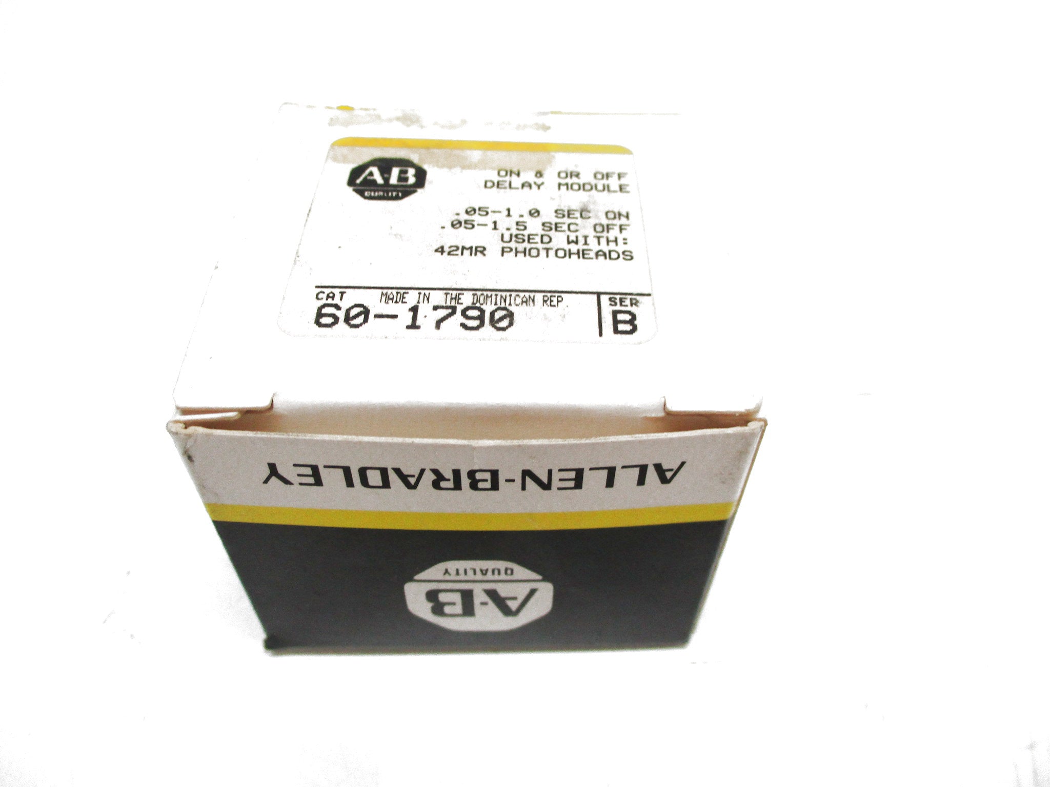 ALLEN BRADLEY 60-1790 SER. B .05-1.0/.05-1.5S (BK/YL) NSMP