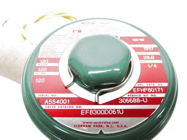 ASCO EF8300D061U 120V 120PSI 1/4" NSMP