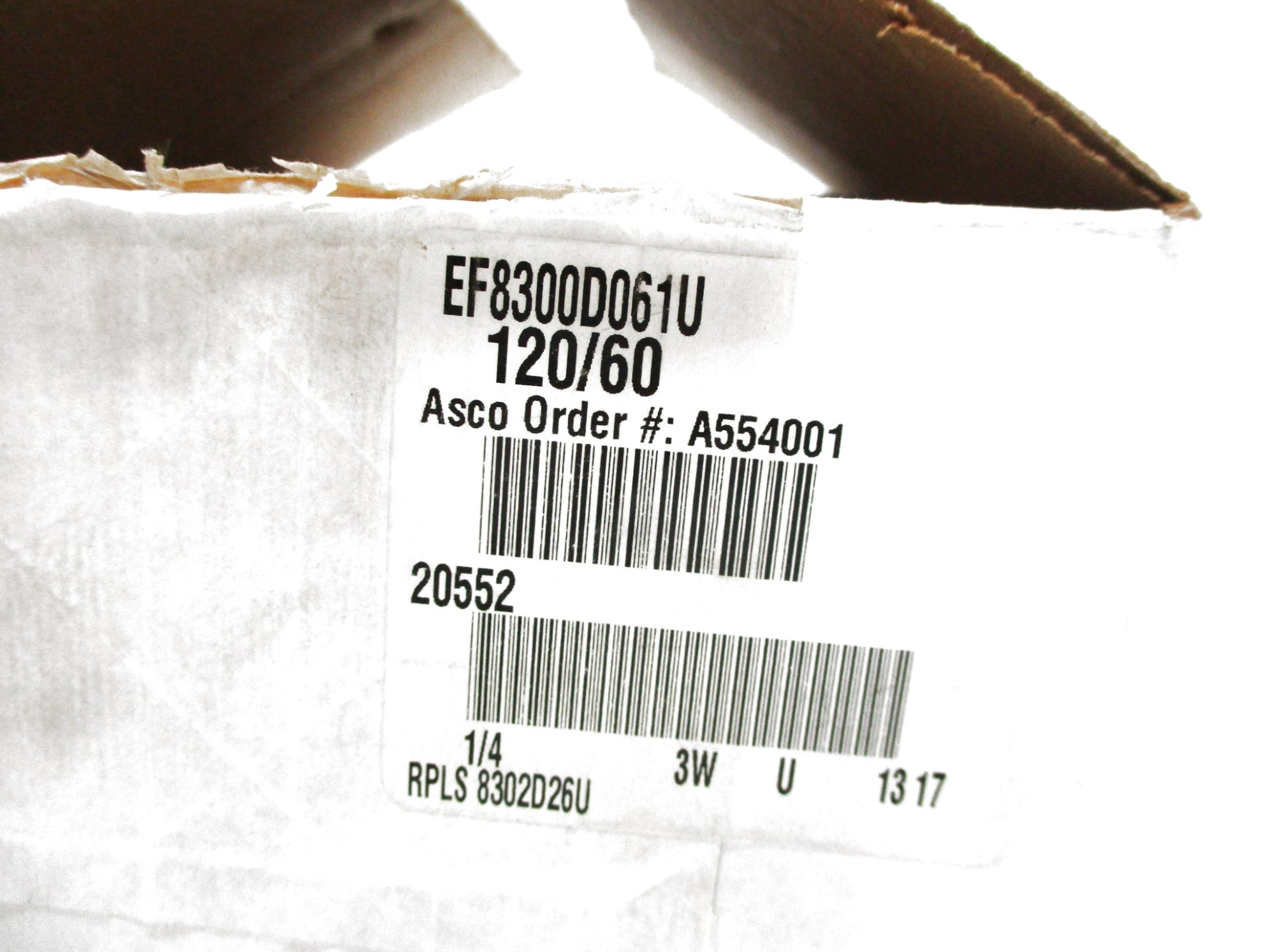 ASCO EF8300D061U 120V 120PSI 1/4" NSMP