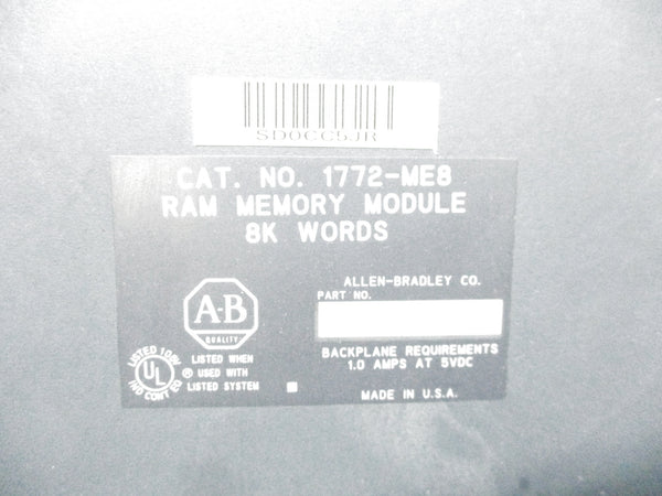 ALLEN BRADLEY 1772-ME8 5VDC 1.0A UNMP