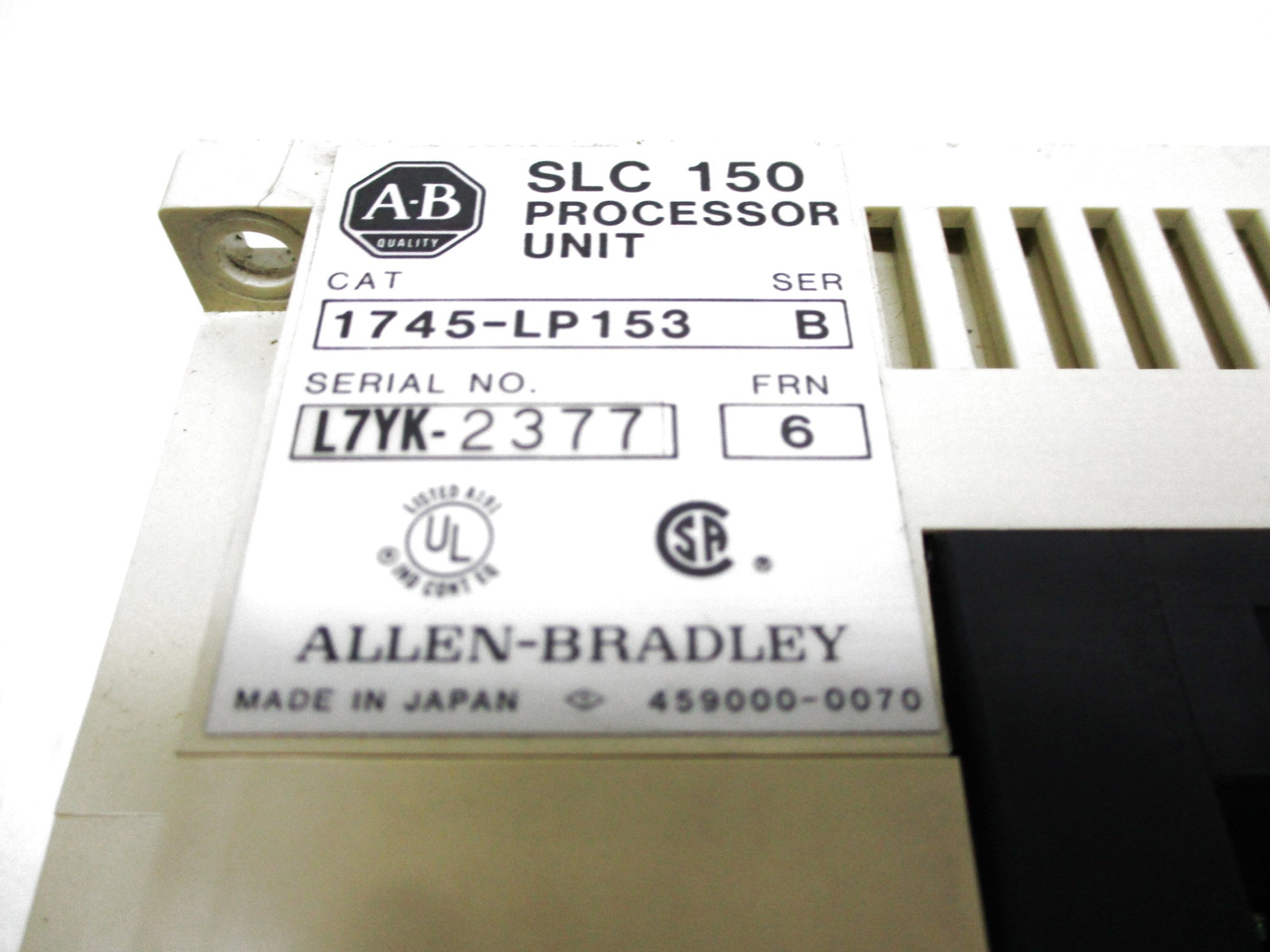 ALLEN BRADLEY 1745-LP153 SER. B F/W: 6 UNMP