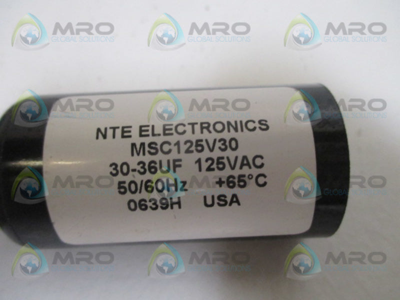 NTE ELECTRIC MSC125V30 CAPACITOR UNMP