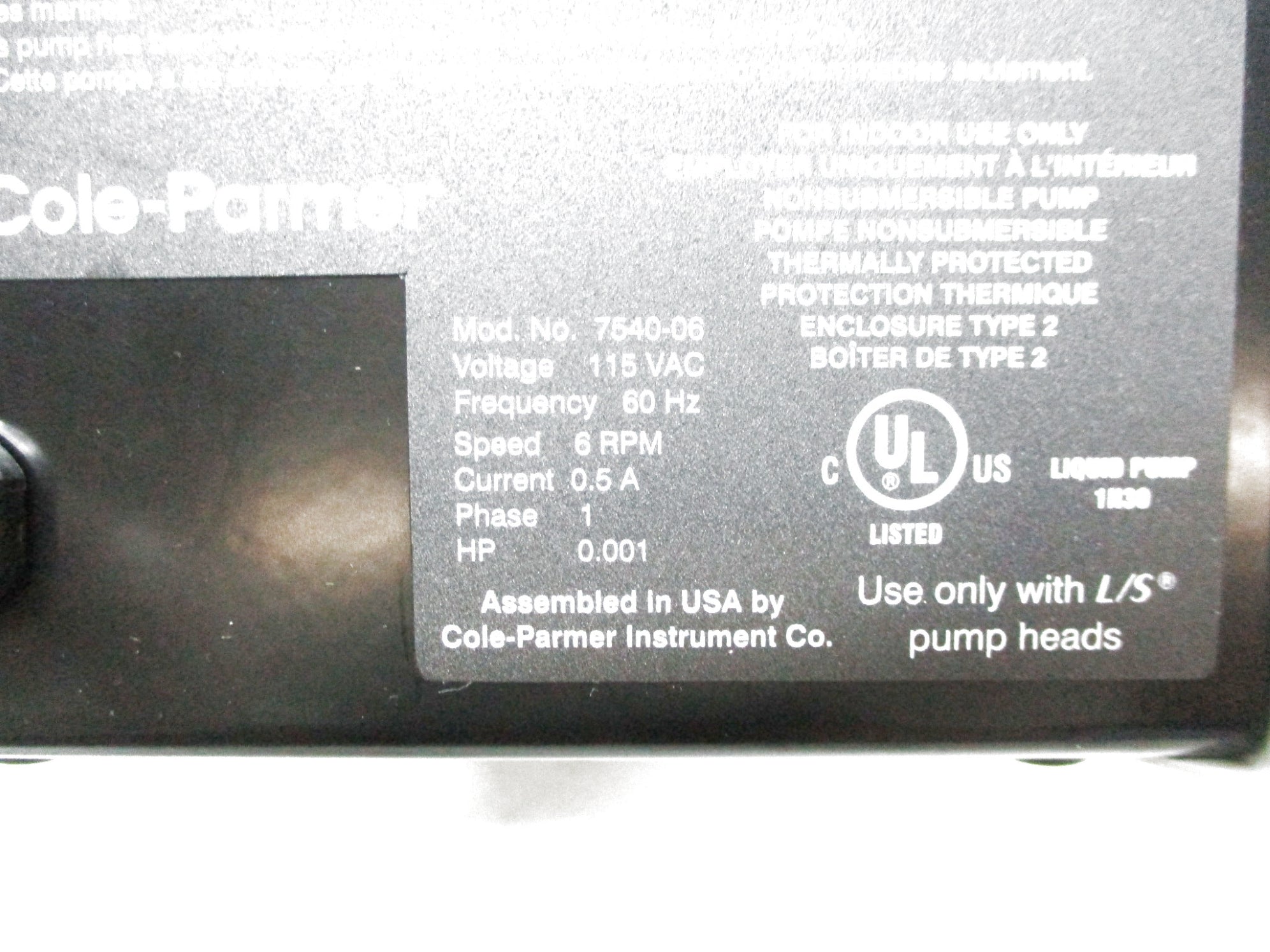 COLE-PARMER 7540-06 NSNP