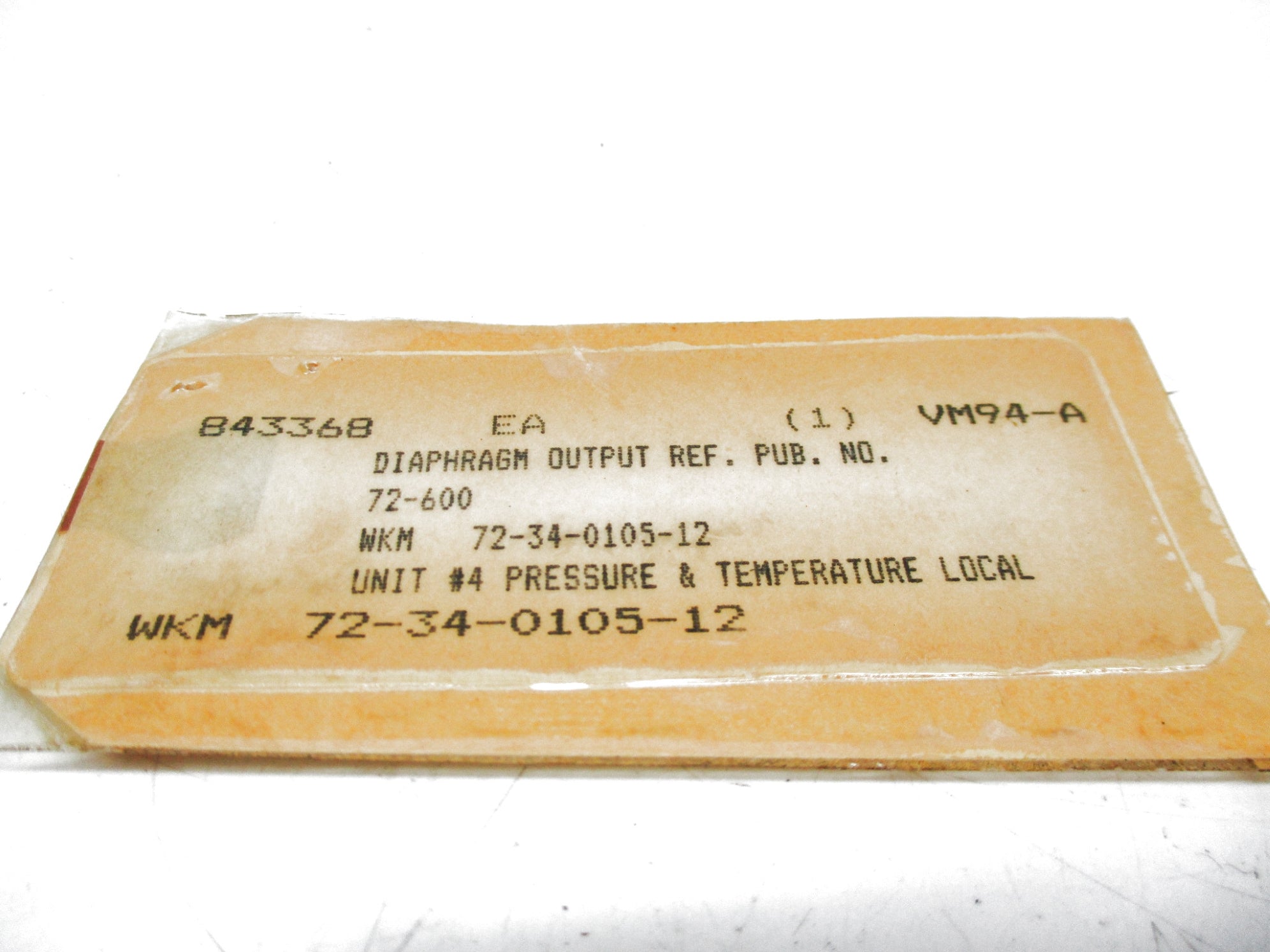 DIAPHRAGM 72-34-0105-12 NSNP