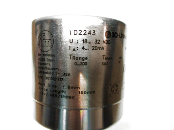 IFM EFECTOR TD-150FFED06-A-ZVG/US TD2243 18-32VDC 0-300PSI NSMP