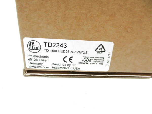 IFM EFECTOR TD-150FFED06-A-ZVG/US TD2243 18-32VDC 0-300PSI NSMP