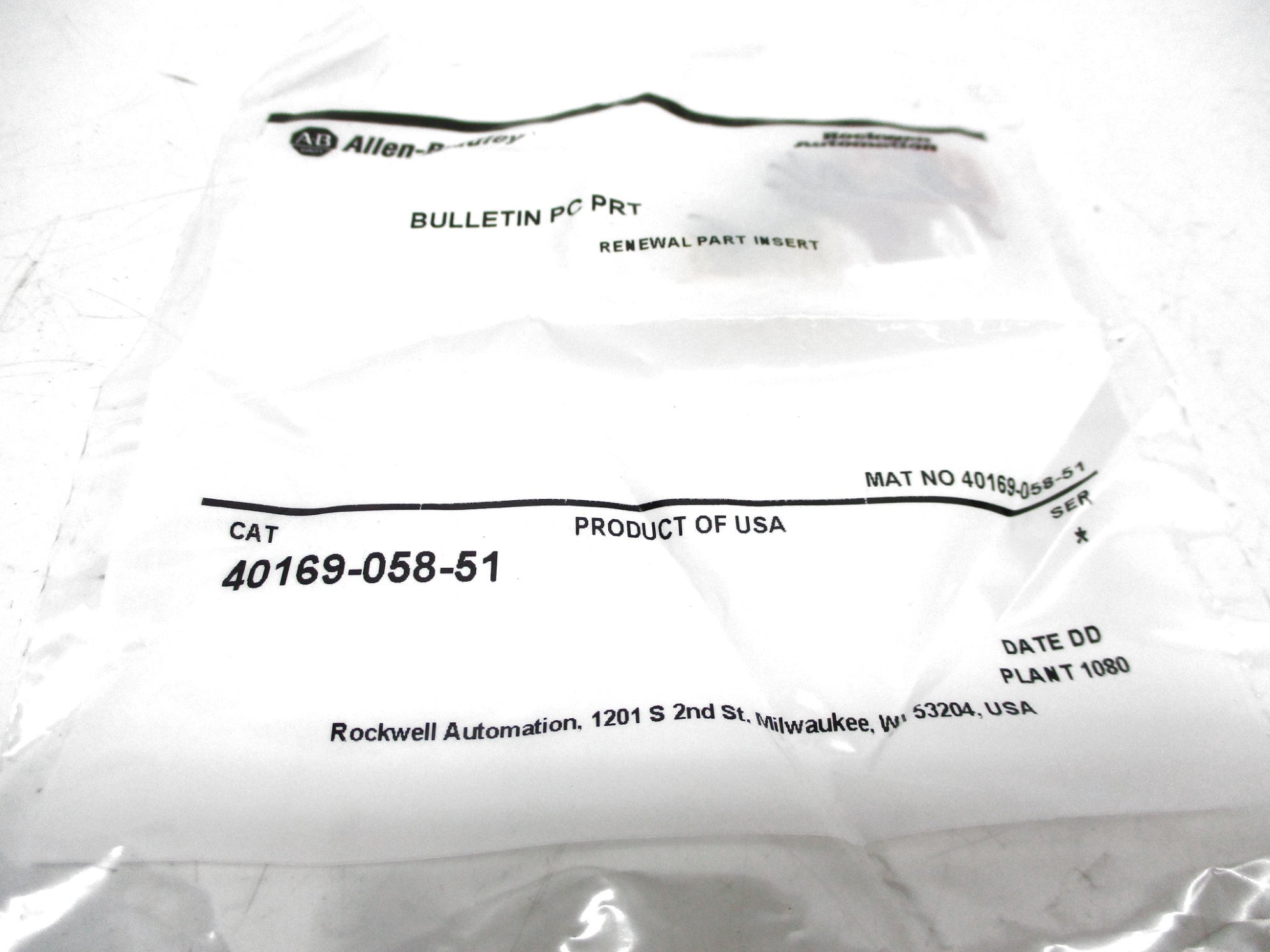 INDUSTRIAL SPARE PART 40169-058-51 NSMP