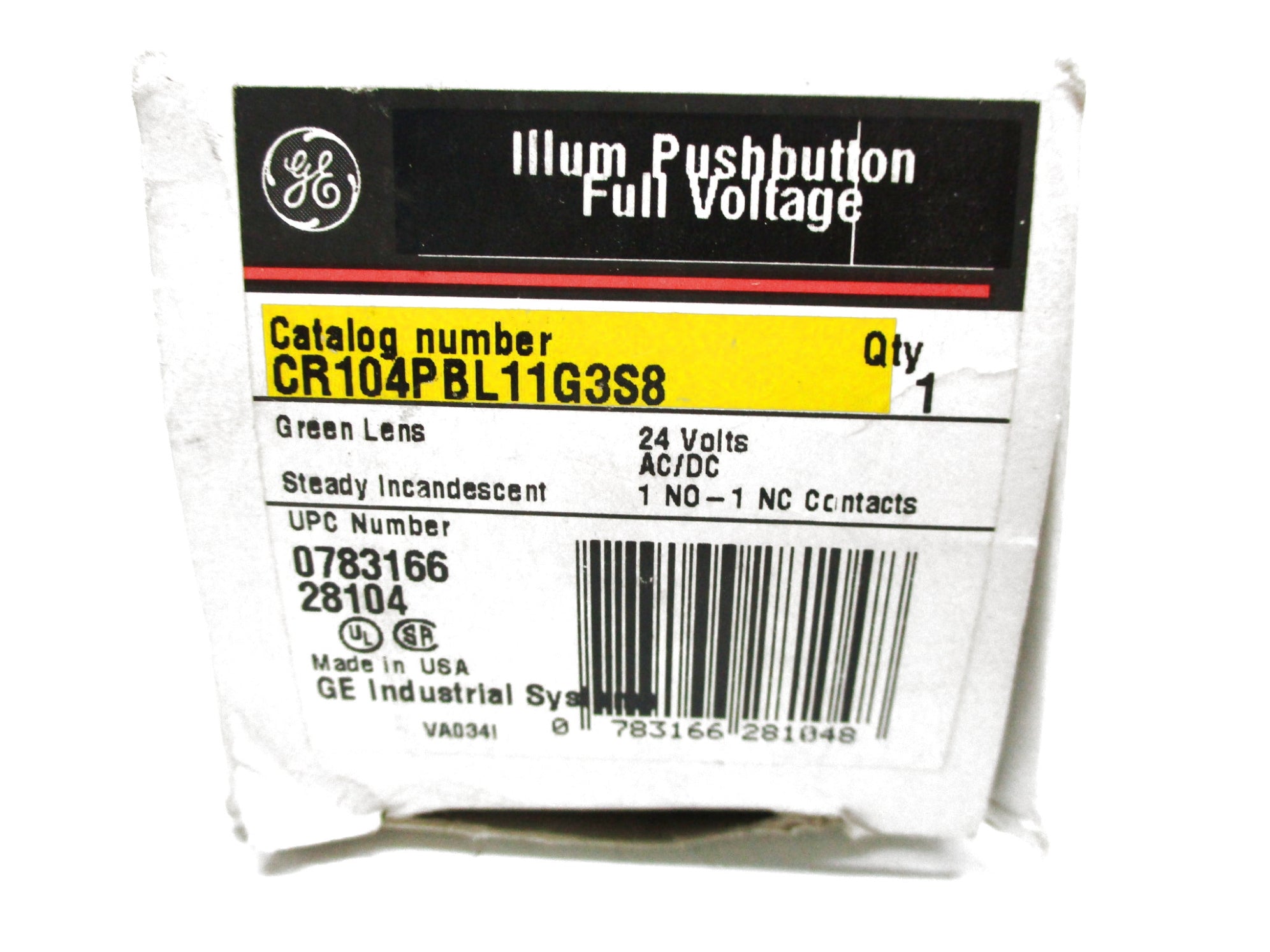 GENERAL ELECTRIC CR104PBL11G3S8 24VAC/DC NSMP