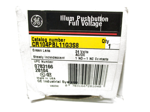 GENERAL ELECTRIC CR104PBL11G3S8 24VAC/DC NSMP