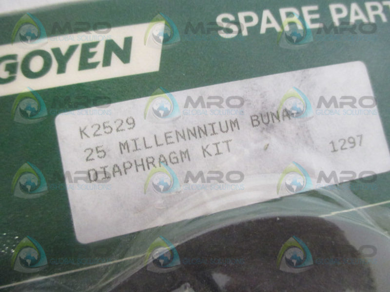 GOYEN K2528 DIAPHRAGM KIT *NEW IN ORIGINAL PACKAGE*