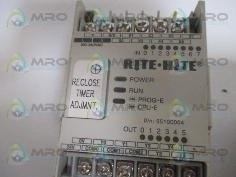 RITE-HITE 65100004 PROGRAMMABLE CONTROLLER 100-240VAC UNMP