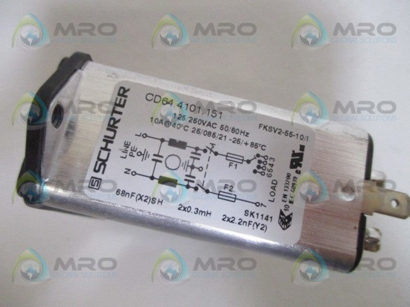SCHURTER  CD64.4101.151 POWER ENTRY MODULE NSNP