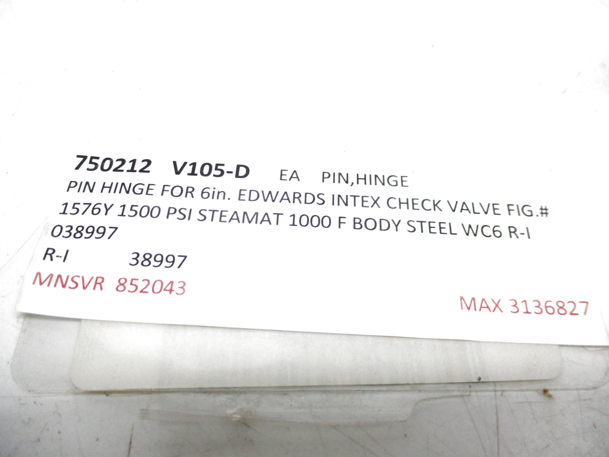 SPARE PART 750212 UNMP