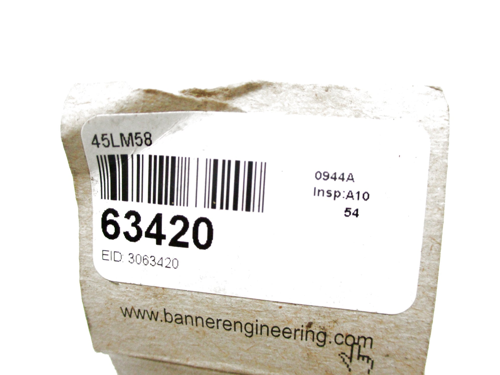 BANNER ENGINEERING 45LM58 63420 (AS PICTURED) NSMP