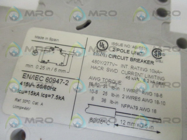 SPRECHNER + SCHUH L9-10/2/D CIRCUIT BREAKER 10A UNMP