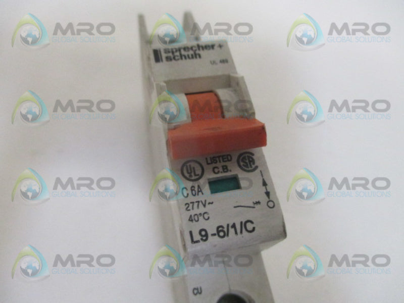 SPRECHENER + SCHUH L9-6/1/C CIRCUIT BREAKER 6A UNMP