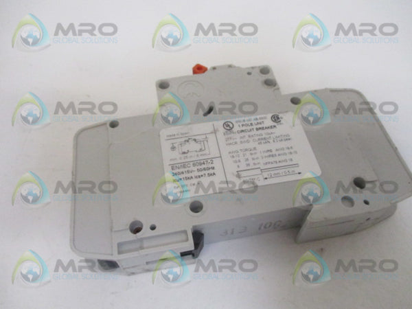 SPRECHNER SCHUH L9-10/1/C CIRCUIT BREAKER 10A UNMP