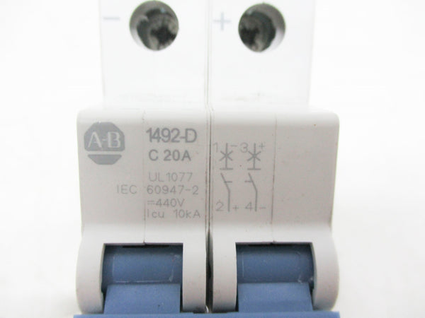 ALLEN BRADLEY 1492-D2C200 SER. D 440V 20A UNMP