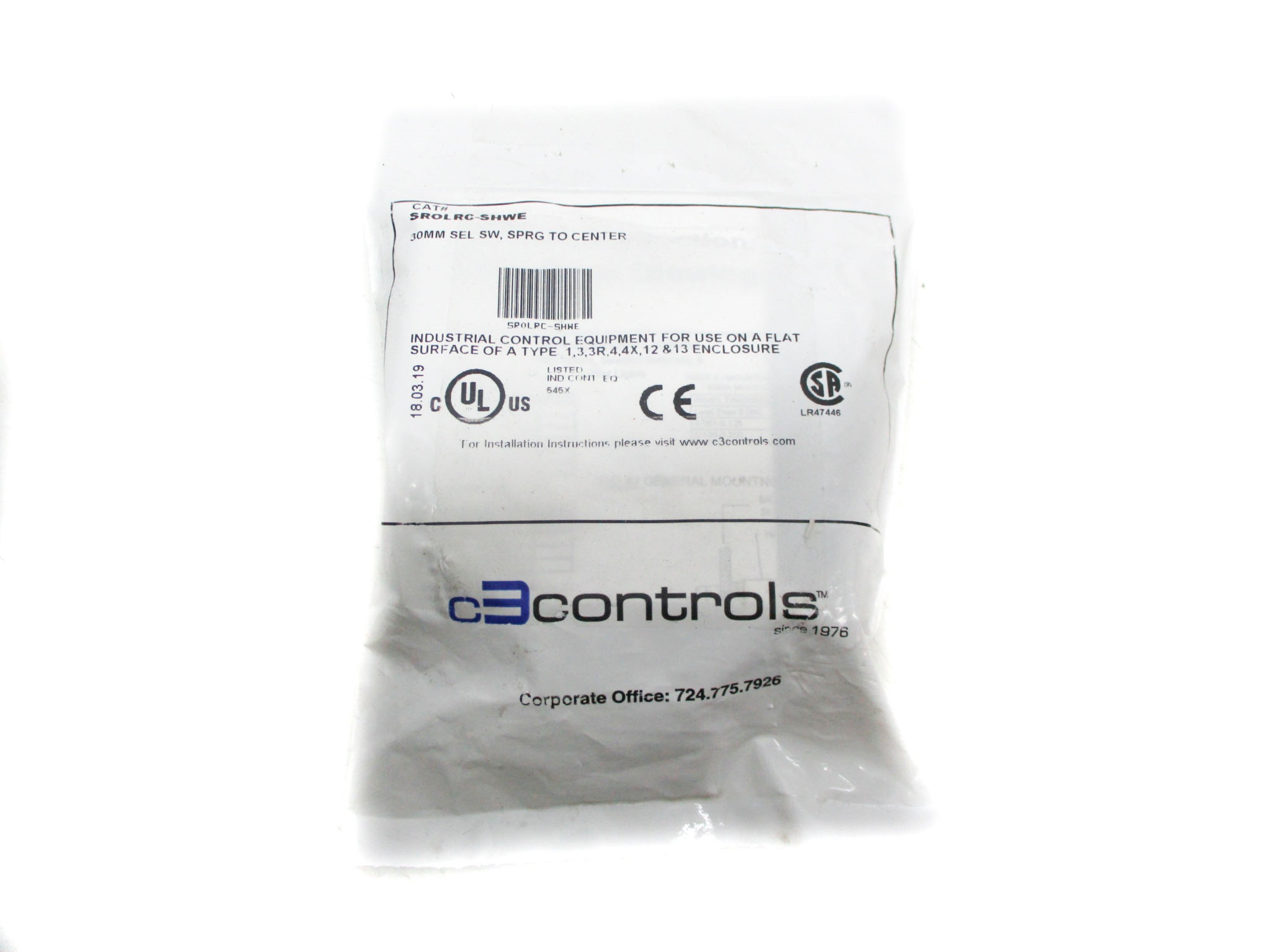 C3CONTROLS SROLRC-SHWE NSMP