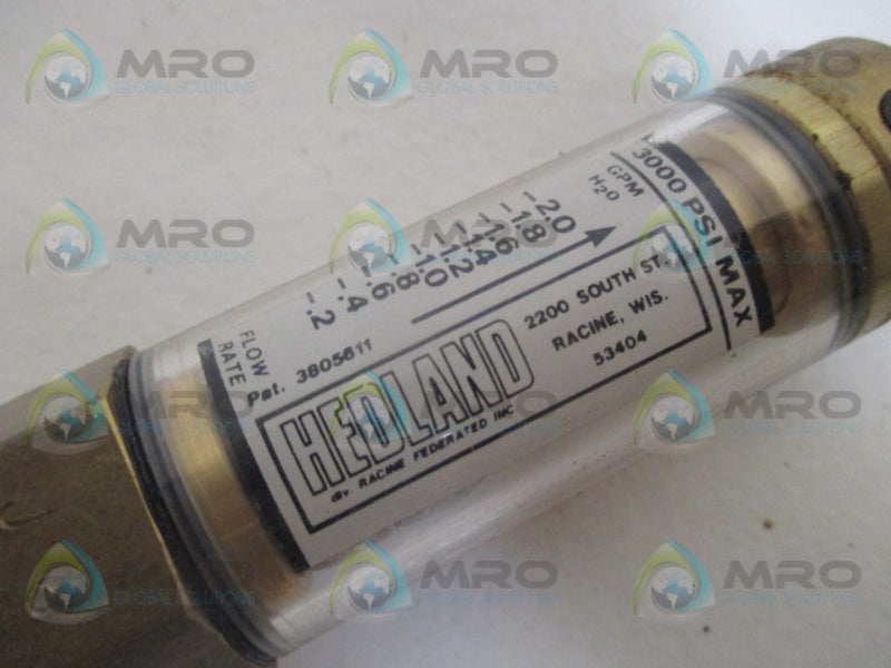 HEDLAND 3805611 FLOW METER 300PSI MAX NSNP