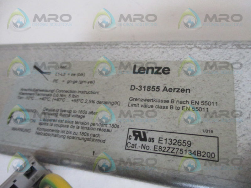 LENZE E82ZZ75134B200 RFI FILTER NSMP