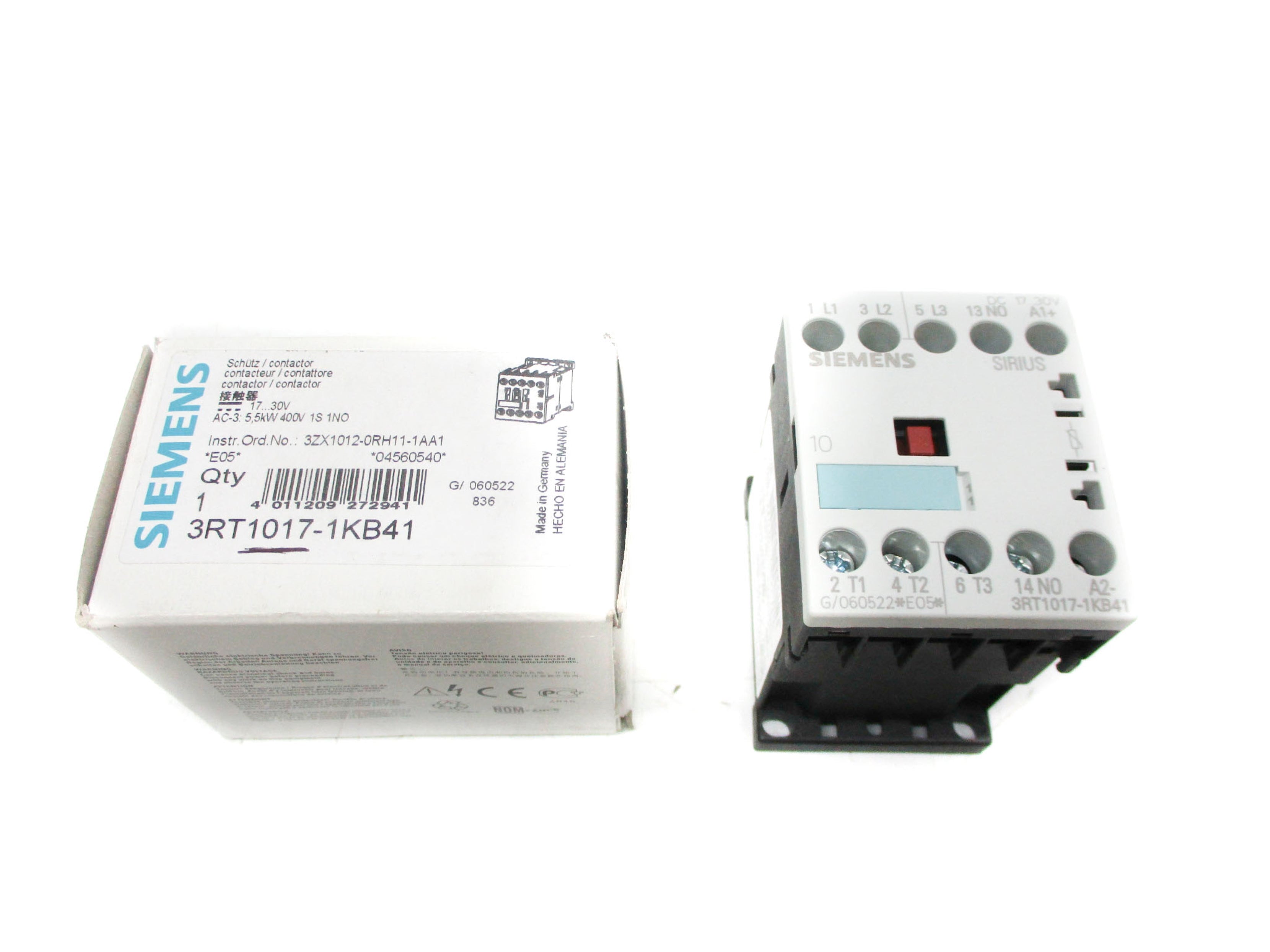 SIEMENS 3RT1017-1KB41 17-30VDC NSMP