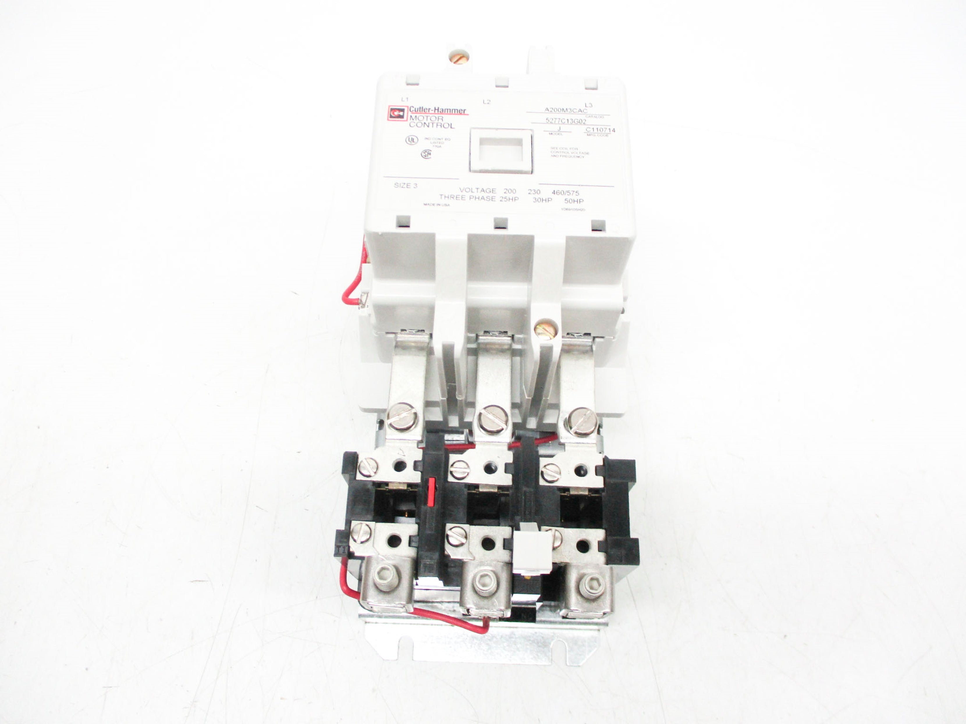 CUTLER HAMMER A200M3CAC 5277C13G02 120V NSMP