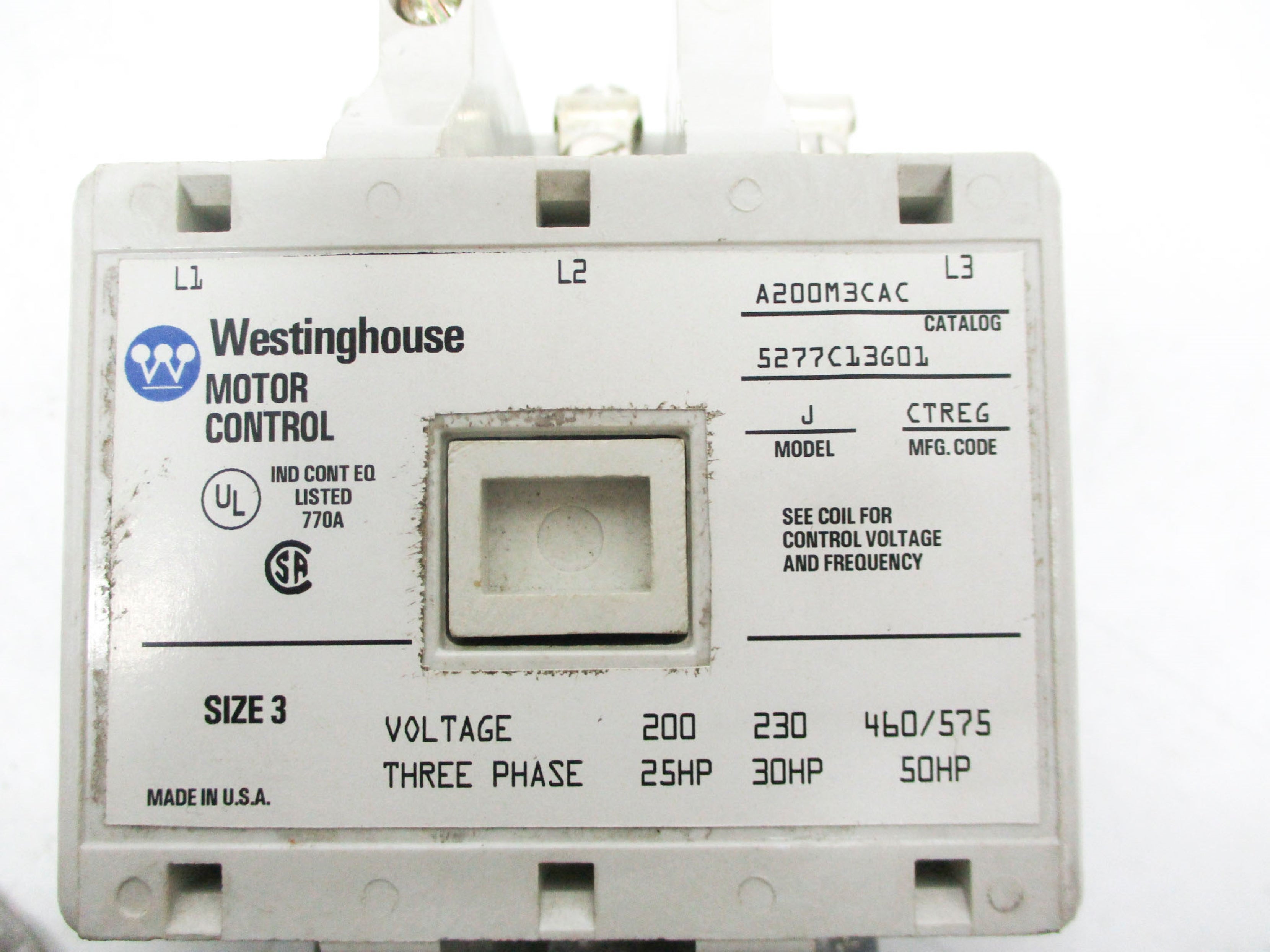 WESTINGHOUSE A200M3CAC 110-120V NSNP