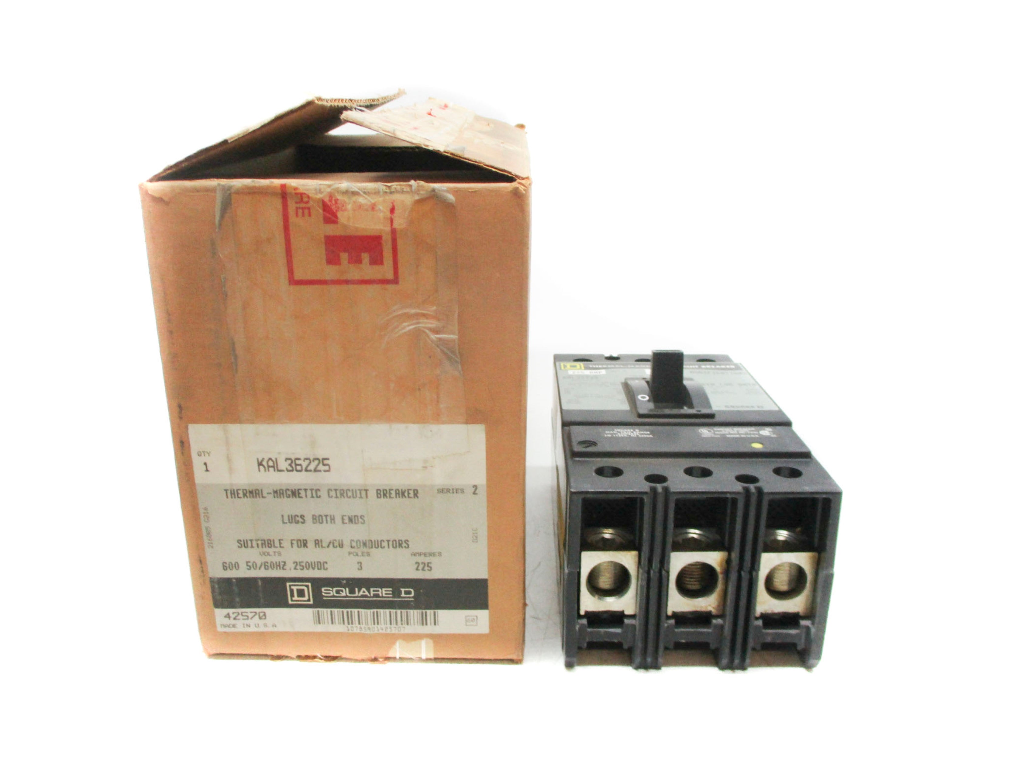 SQUARE D KAL36225 600V 225A (GREY) NSMP