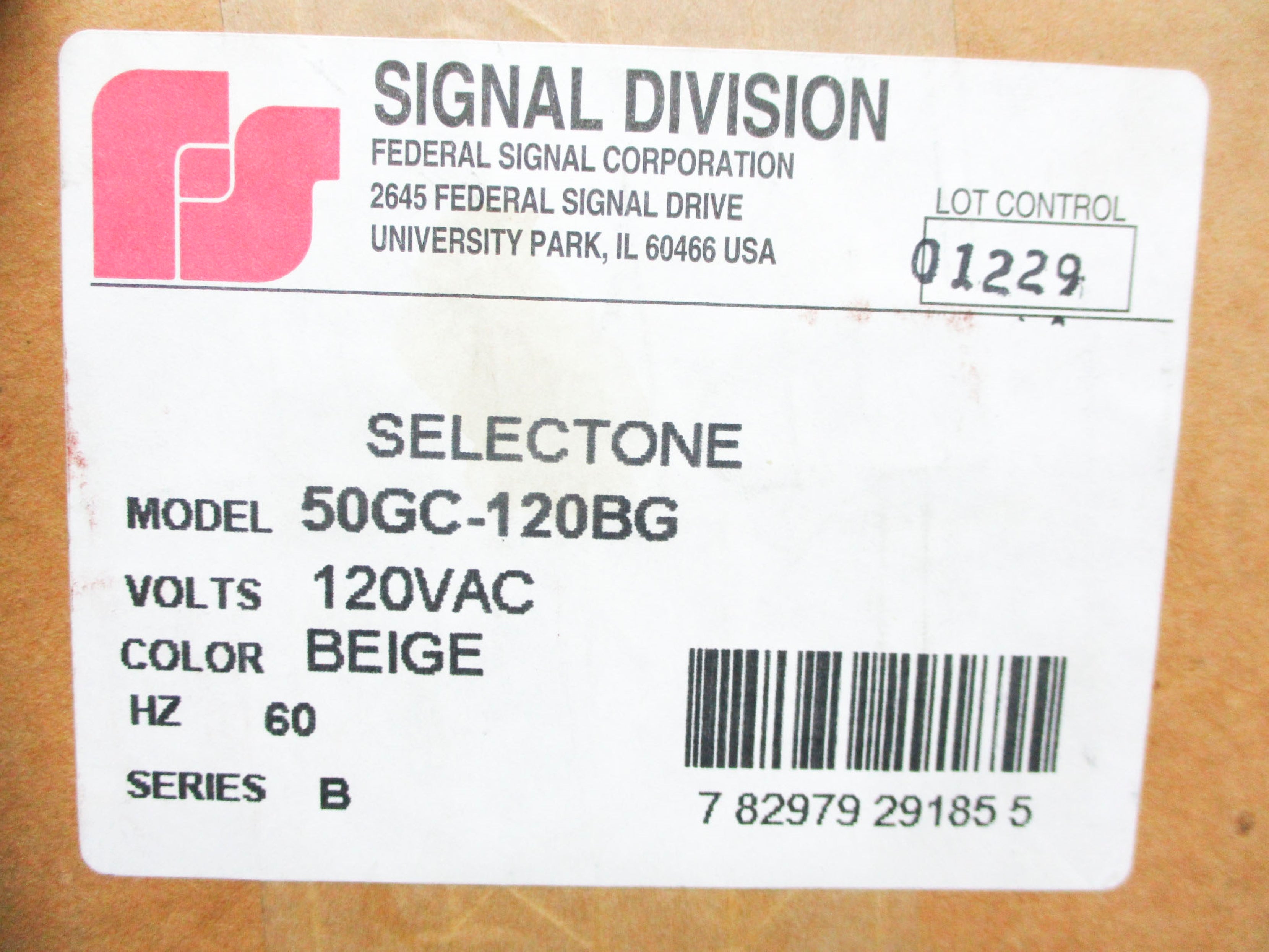 INDUSTRIAL MRO 50GC-120BG SER. B NSMP
