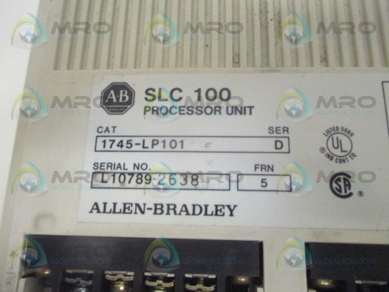 INDUSTRIAL SPARE PART SLC 100 1745-LP101 SER. D F/W 5  (AS PICTURED) UNMP