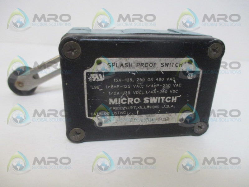 MICRO SWITCH OP-AR30SPLASH PROOF LIMIT SWITCH UNMP