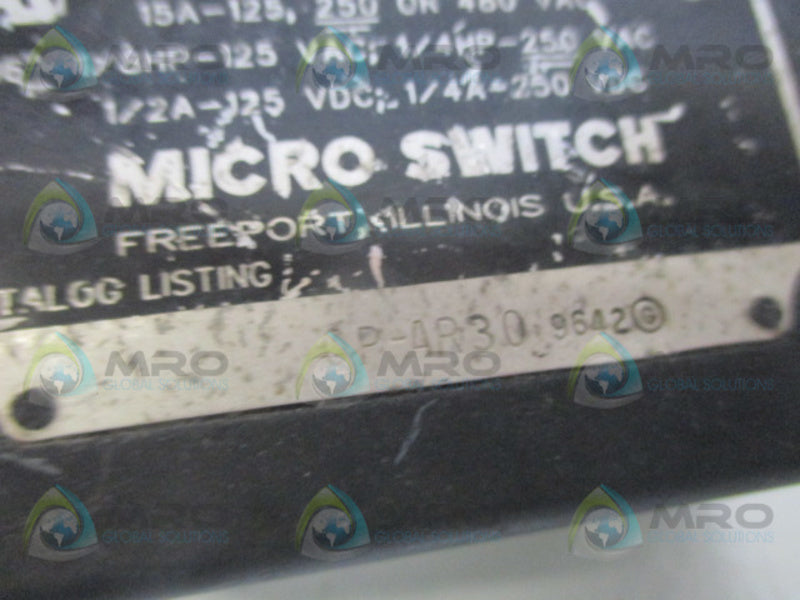 MICRO SWITCH OP-AR30SPLASH PROOF LIMIT SWITCH UNMP