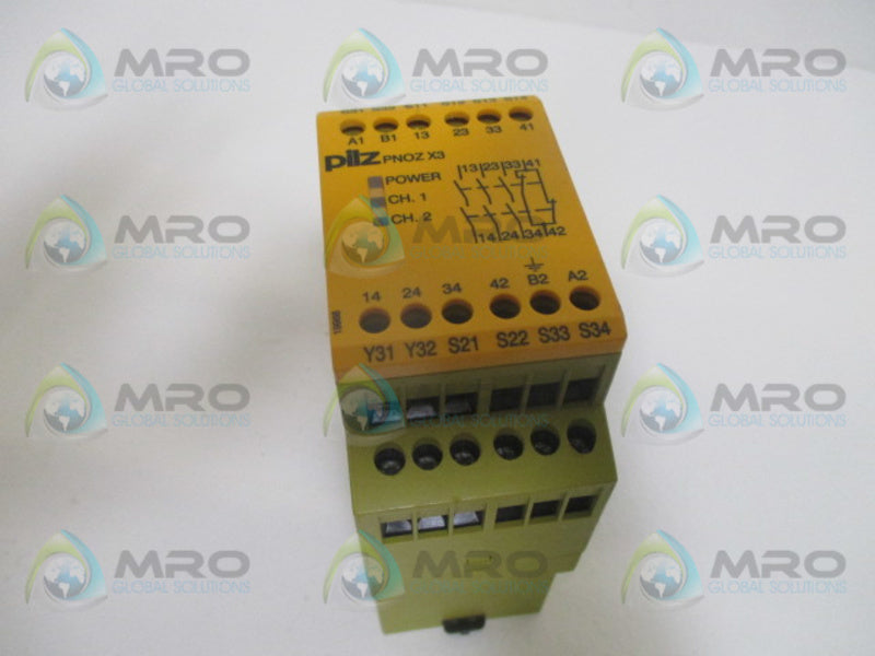 PILZ PNOZX324VAC24VDC3N/01N/C1S0 SAFETY SWITCH 24V NSNP
