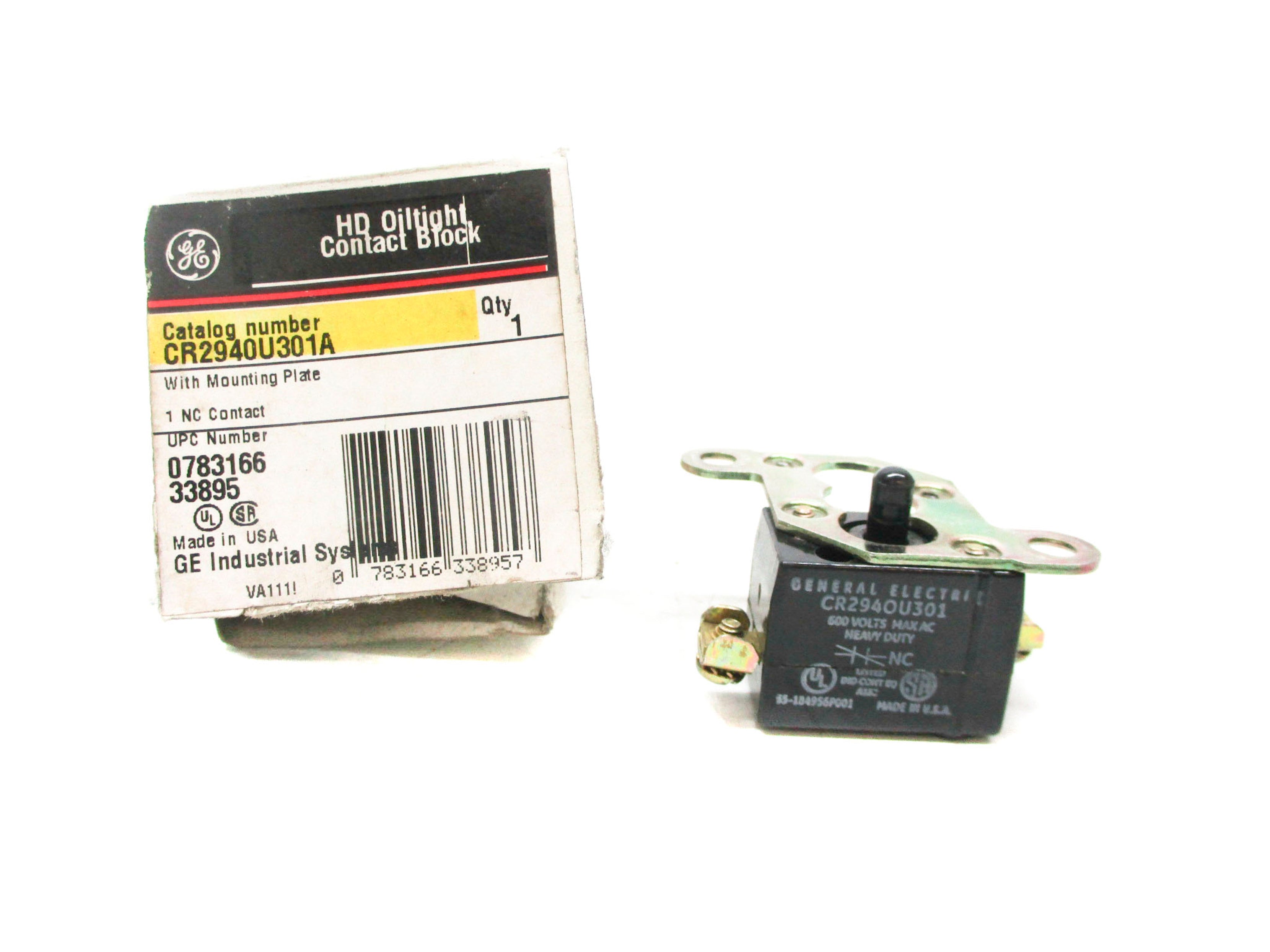 GENERAL ELECTRIC CR2940U301A 600VAC NSMP