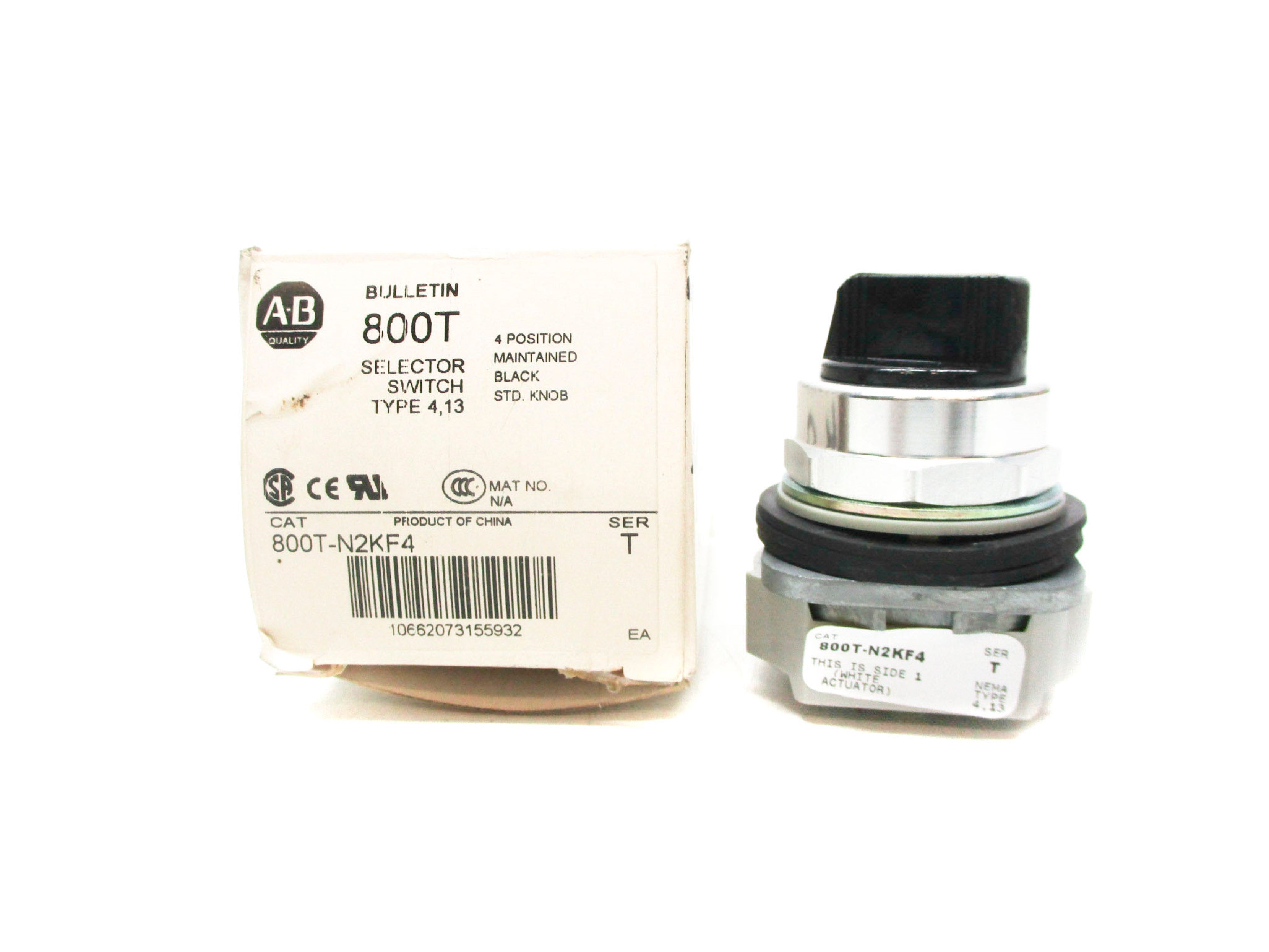 ALLEN BRADLEY 800T-N2KF4 SER. T (WH) NSMP
