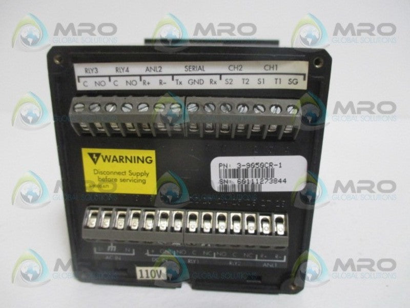 GEORG FISCHER 3-9050CR-1 CONDUCTIVITY RESISTIVITY CONTROLLER 110VAC NSNP