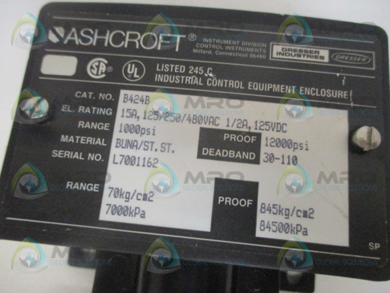 ASHCROFT B424B 1000PSI NSNP