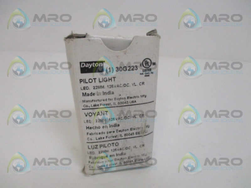 DAYTON 30G223 PILOT LIGHT NSMP