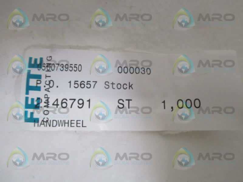 FETTE 2.46791 HANDWHEEL NSNP
