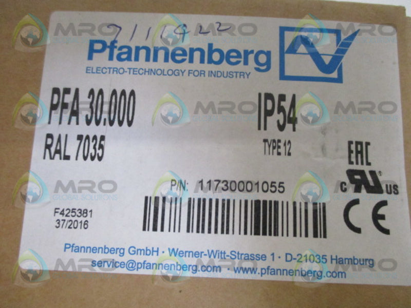 PFANNENBERG 11730001055 FAN FILTER NSMP