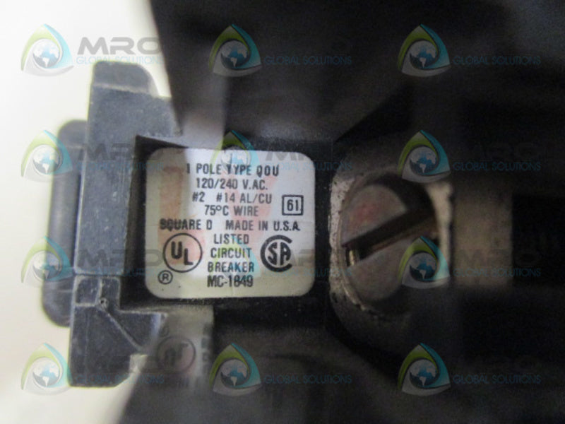 SQUARE D QOU150 CIRCUIT BREAKER 50A UNMP