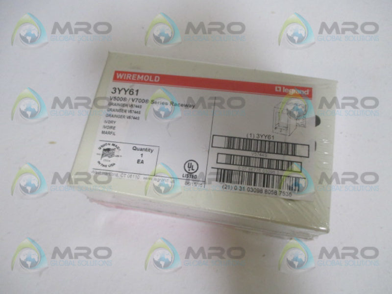 LEGRAND WIREMOLD 3YY61 IVORY COVER  NSMP