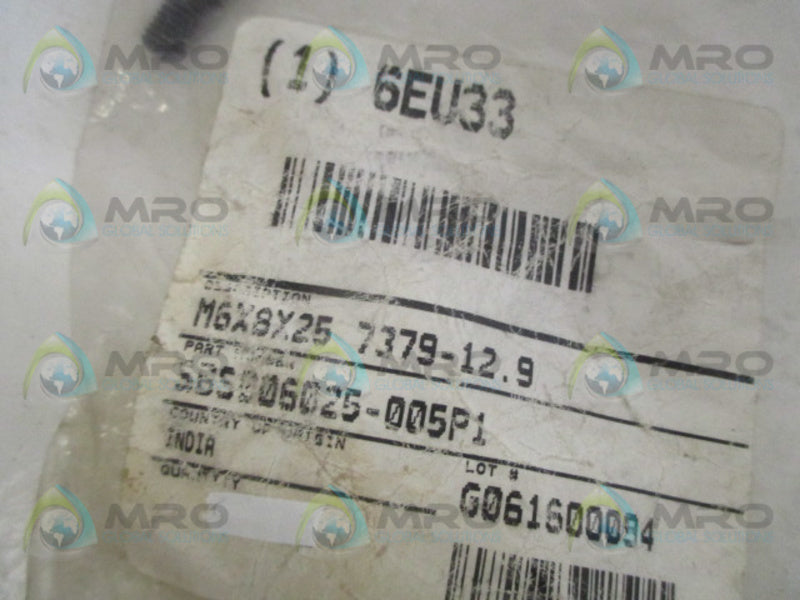 ROEBUCK M6X8X25 7379-12.9 SOCKET HEAD SHOULDER SCREW NSMP