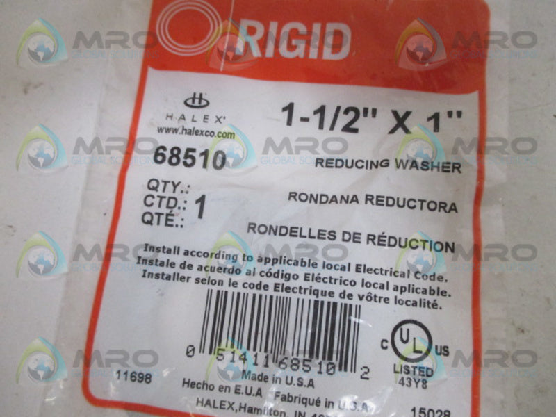 RIGID 68510 REDUCING WASHER 1-1/2" X 1" NSMP