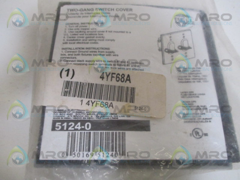 BELL 5124-0 SWITCH COVER (NO SCREWS) NSNP IN BAG